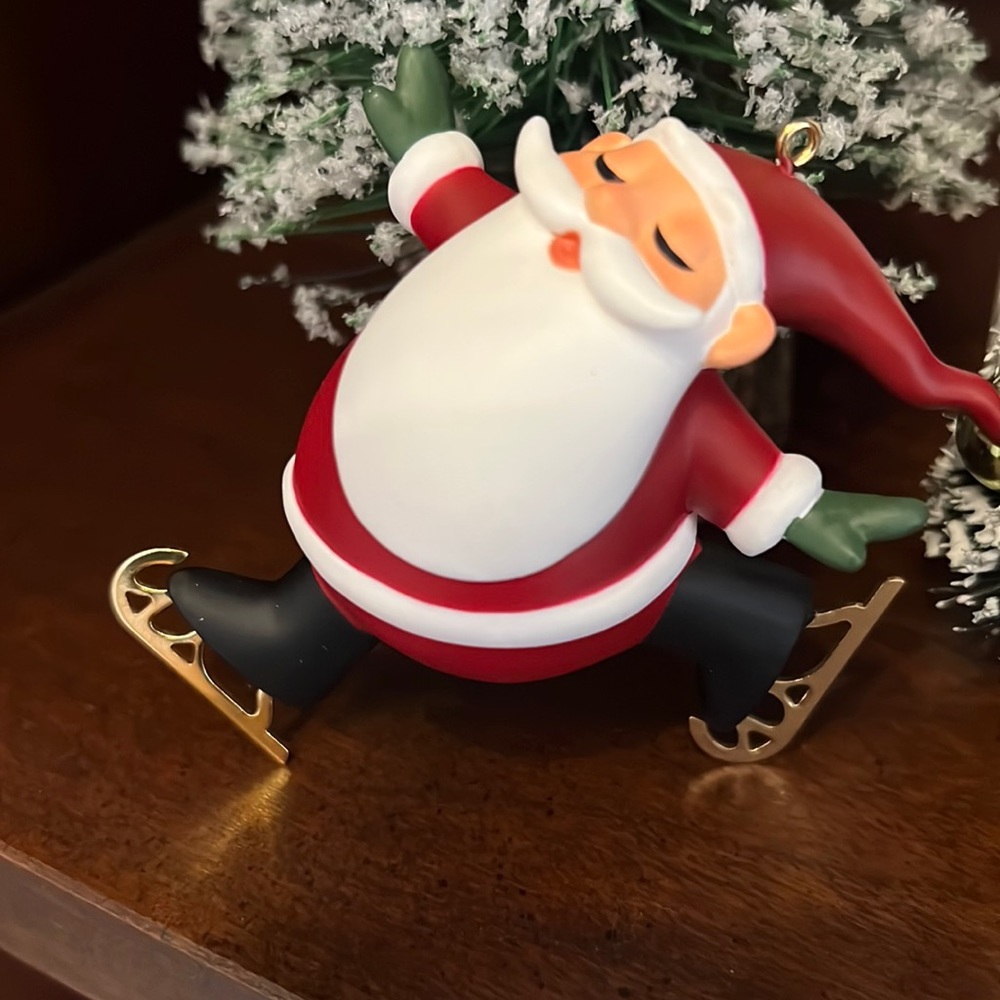 2013 Limited Edition Skating Santa Hallmark Keepsake Ornament